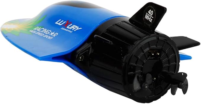 GoolRC Mini RC Submarine Boat Remote Control Waterproof Diving Toy (Blue)