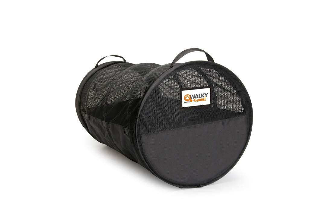 Walky Tunnel Pet Tube, Car Kennel Crate, Automotive Pet Containment Barrier Kennel, Soft Pet Crate, Large, 47" L x 24" Round, Universal Fit