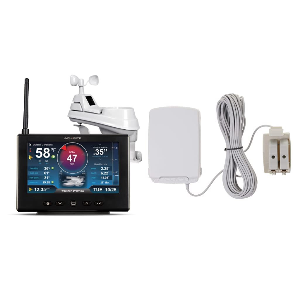 AcuRite 01535M 5-in-1 HD Weather Station Bundle with 06052M Remote Battery Pack