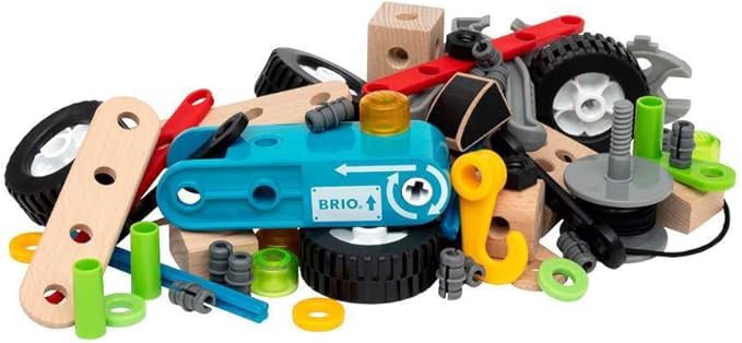 BRIO Builder Pullback Construction Set - Learning Building and Educational Toys for 3 Year Olds and Up