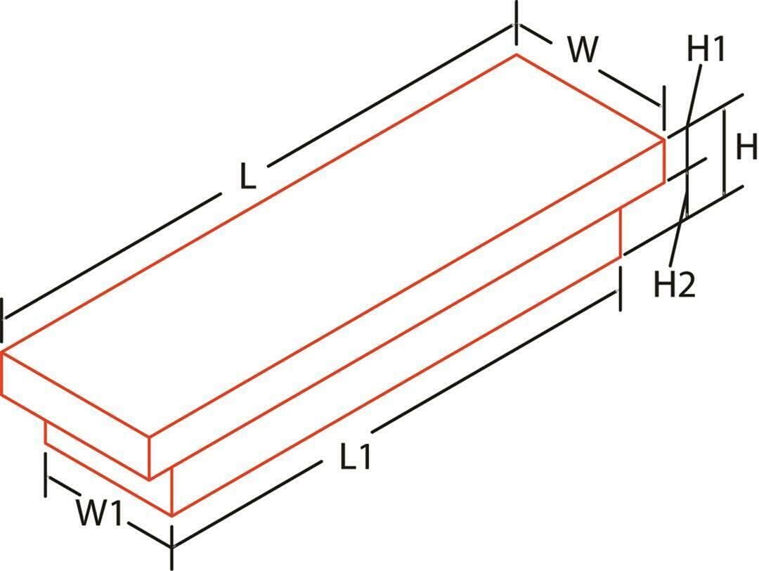 Dee Zee DZ8163B Red Label Crossover Tool Box