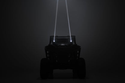 Rough Country Laser Whip Light Kit w/Remote - Multi-Function, Aluminum, 10W, Black, Model 78870