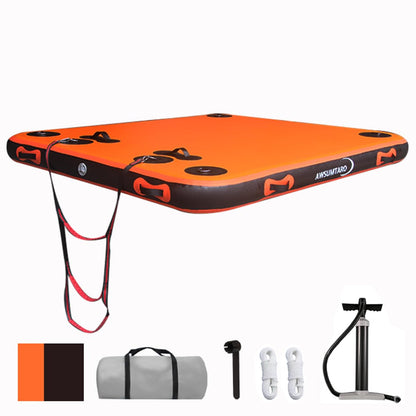 Inflatable Floating Platform，Inflatable Floating Dock，Multi-Scene Water Floating Platform，Suitable for Rivers, Lakes, seasides, Swimming Pools;