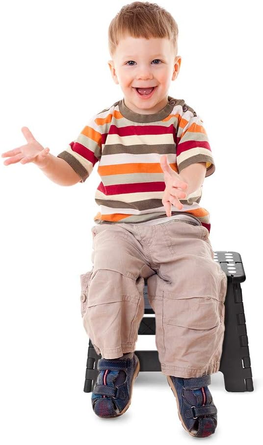 ACSTEP Folding Step Stool - Sturdy 9-Inch Collapsible Design for Kids & Adults | Non-Slip, Lightweight, 300 lbs Capacity