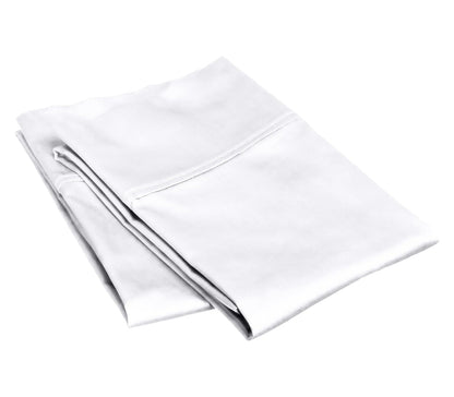 Standard/Queen (21"x32") Size Set of 2 Pillow Cases 600 Series Peruvian Pima Cotton Pillow Cases, Fits Standard & Queen Size Pillows (Solid, White)