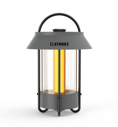 Claymore Selene Lamp (Dark Gray) - Without Pouch Aesthetic Portable Outdoor Lantern for Camping, Events, Parties & Tents. Power Bank Function, 55 Hours of Battery Life