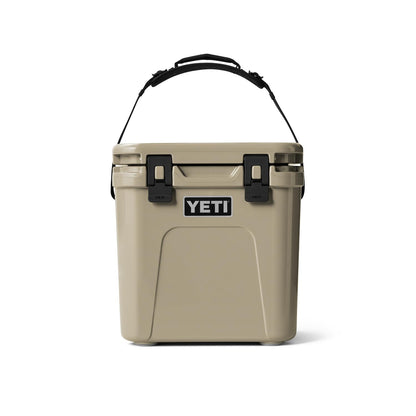 YETI Roadie 24 2.0 Hard Cooler with DoubleDuty Shoulder Strap and Drain Plug, Tan