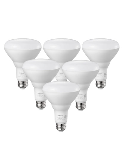 EDISHINE BR30 LED Bulb, Dimmable 11W Equivalent 65W, 850LM, 5000K Daylight White, E26 Base, 6 Pack, ET