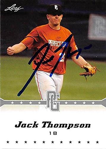 Autograph Warehouse 302177 2013 Leaf Draft Jack Thompson Autographed No.198 Rookie Baseball Card - Georgia State