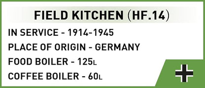 COBI Historical Collection WWII Field Kitchen (HF.14) Building Set 130 Pieces