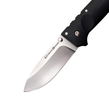 Cold Steel Ultimate Hunter 3.5" S35VN Razor-Sharp Blade 5" G-10 Easy-To-Grip Orange Handle Hunting Folding Knife with Tri-Ad Locking Mechanism
