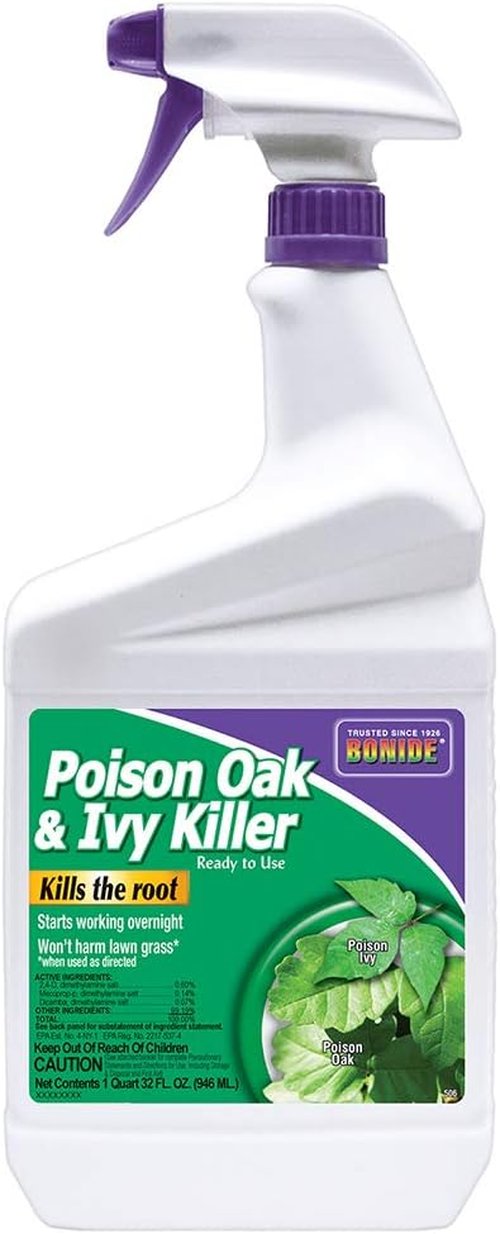 Bonide Poison Oak & Ivy Killer - Fast-Acting 32 oz Ready-to-Use Spray for Effective Home Gardening