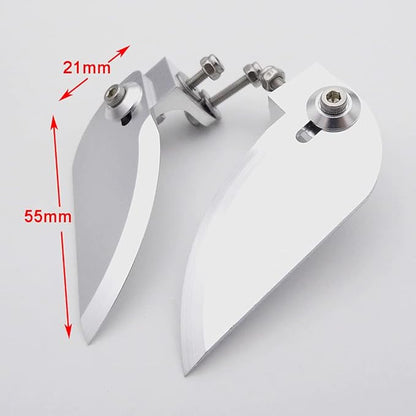 RC Boat 4mm Drive Flexible Shaft Strut + 95mm Rudder + 35mm Propeller + Turn Fins Turn Tabs Kits for RC Boat Speed Mono V Oval