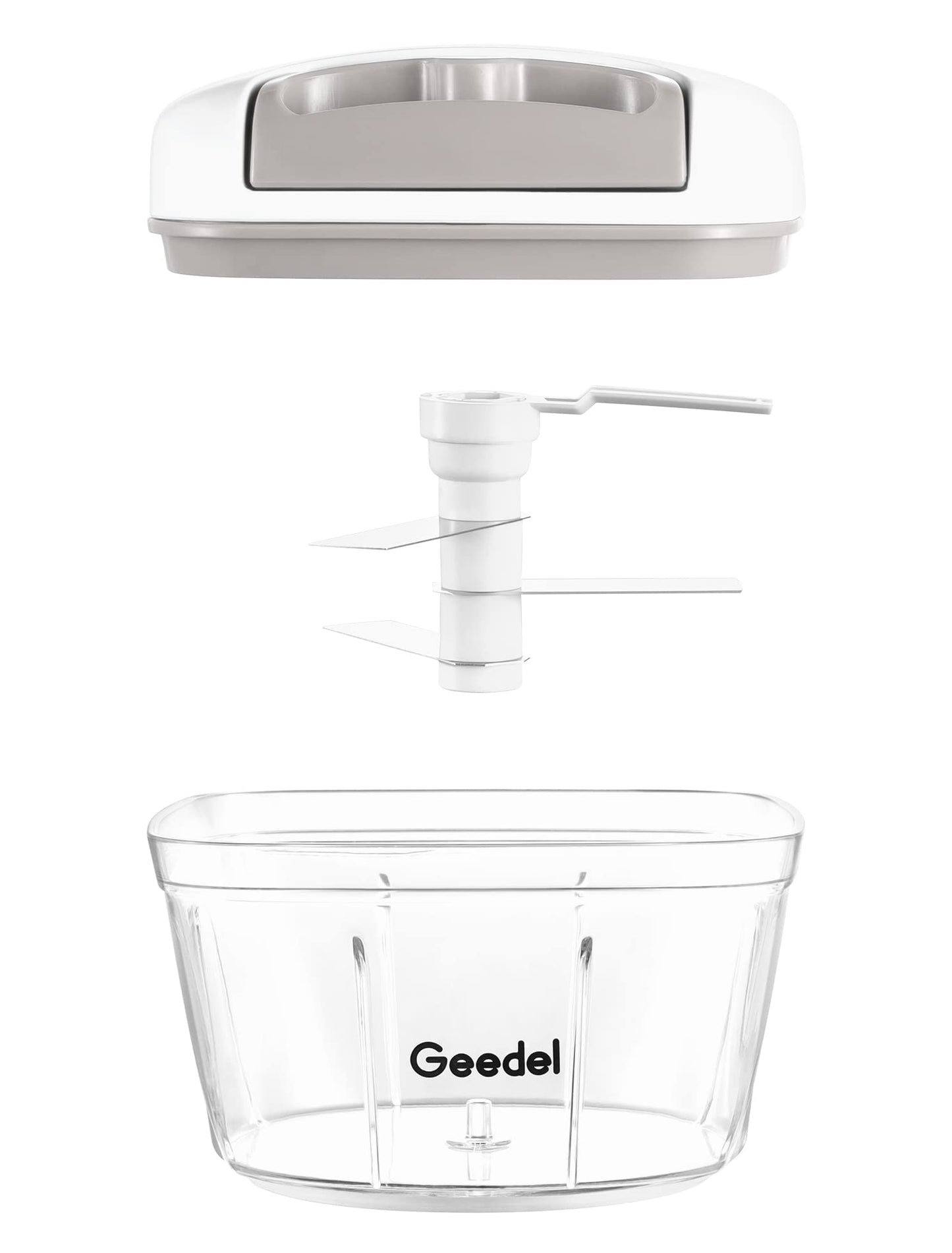 Manual Pull Food Chopper, Hand Pull String Onion Chopper Dicer for Kitchen, Easy Cleaning Food Chopper for Vegetables, Fruits (500 ML)