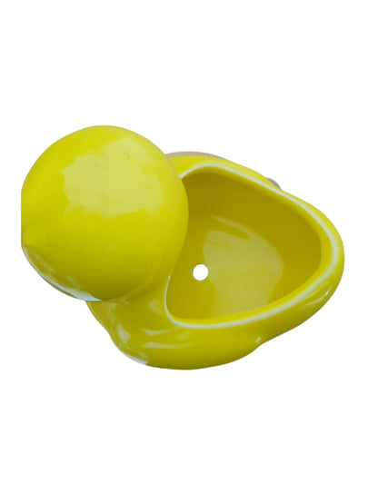 SJBAG Cute Indoor Cartoon Animal Duck Shaped Ceramic Succulent Cactus Flower Plant Pots Planter with Drainage Hole - Plant Not Included (Small)