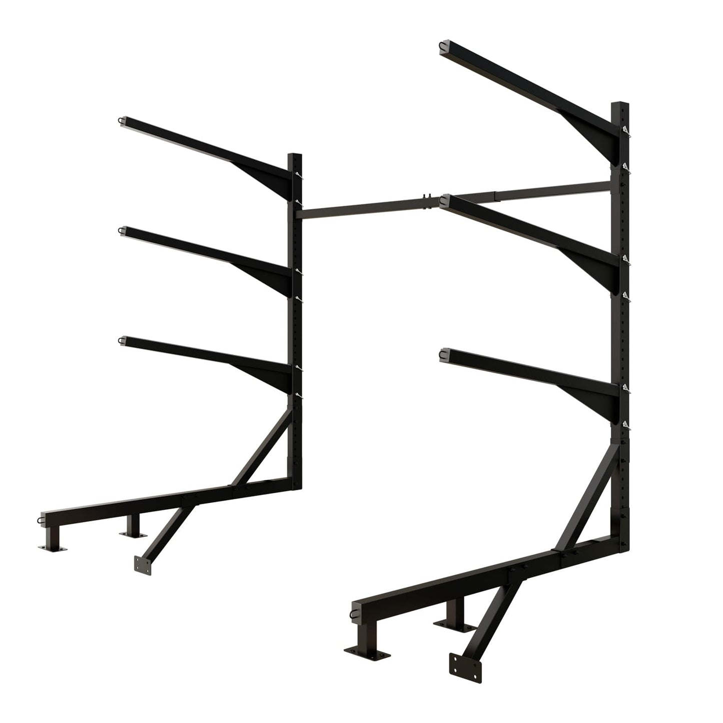 LAJIAOZ Heavy-Duty Kayak Dock Storage Rack, 4-Tier Over-The-Water Mount Kayak Stand for Dock & Pier, Rust-Proof, Holds 4 Kayaks Up to 400 LBS, Space-Saving Waterside Storage