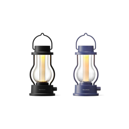 BALMUDA Combo Pack The Lantern Black & Navy | Rechargeable LED Lantern | 3 Light Modes: Candle, Amber, & Warm White | Battery Operated