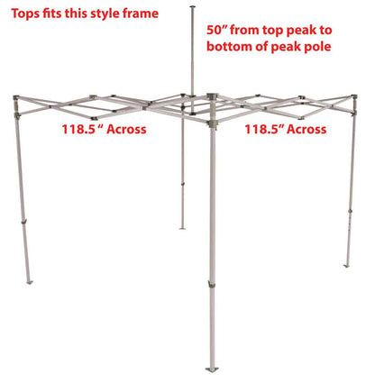 Impact Canopy 10' x 10' Pop-Up Canopy Tent Top, Replacement Cover Only, Forest Green