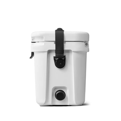 YETI Roadie 15 Hard Cooler with DoubleDuty Shoulder Strap, White