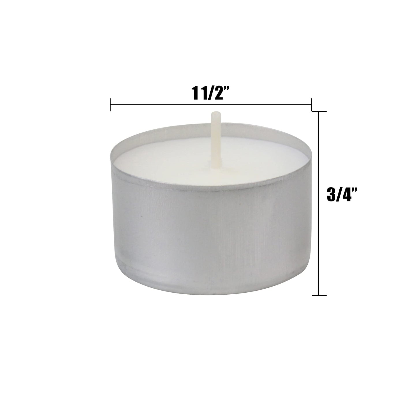 Stonebriar Unscented Long Burning White Tealight Candles, Bulk Pack, 6-7 Hour Burn Time, Smokeless Tealights for Parties, Weddings, Home, 200 Count