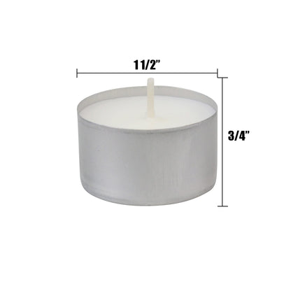 Stonebriar Unscented Long Burning White Tealight Candles, Bulk Pack, 6-7 Hour Burn Time, Smokeless Tealights for Parties, Weddings, Home, 200 Count