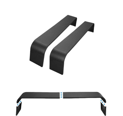 2 Pack Tandem Axle Trailer Fenders Fit for 13"-15" Tires,72-7/8"x10-1/4"x13" Heavy Duty Steel Trailer Fenders Double Axle Car Hauler,Cargo,Utility,Landscape Trailer