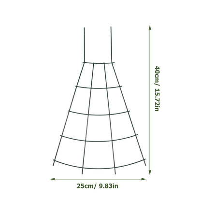 Operitacx Garden Trellis Plant Climbing Rack for Indoor and Outdoor Use, Metal Vine Climbing Support with Fixed Stakes for Potted Plants and Garden Vegetables