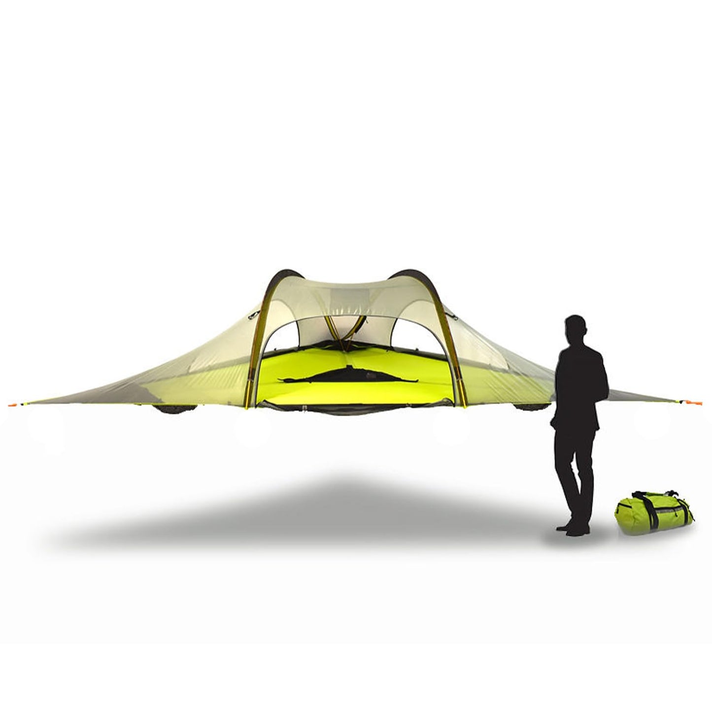 Tentsile Stingray V3 Tree Tent, Camping Hammock Tent, 3P Capacity, Portable Tree House Shelter for Campers, Backyards, Campgrounds (Dark Green)