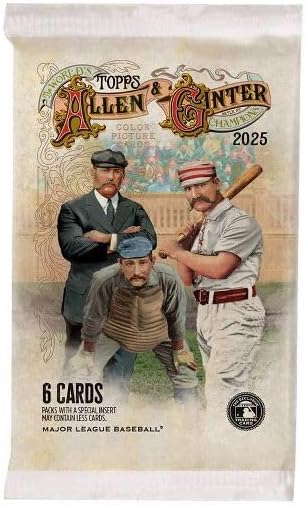 Topps 2025 Allen &amp Ginter Baseball 8-Pack Blaster Value Box