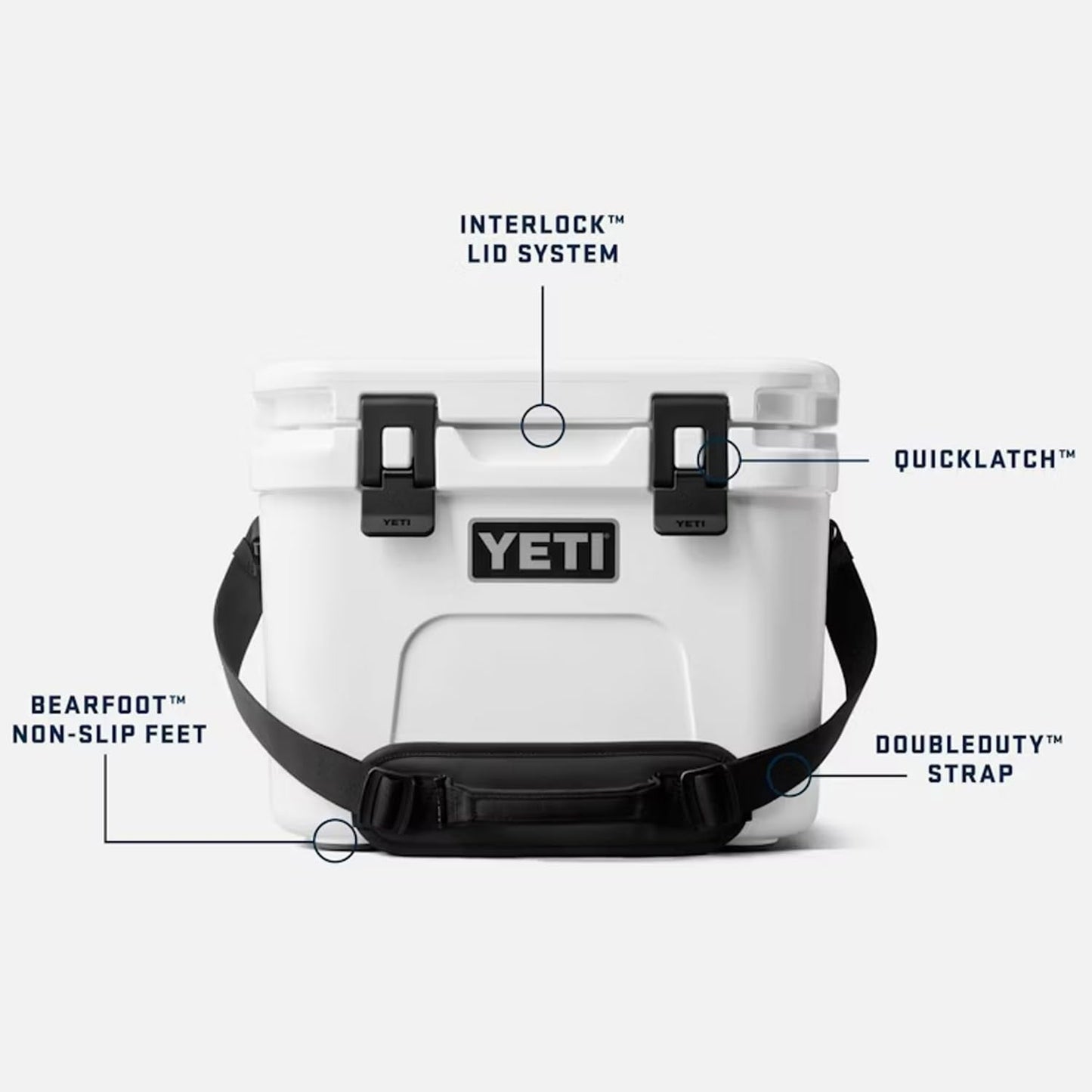 YETI Roadie 15 Hard Cooler with DoubleDuty Shoulder Strap, Wetlands Camo