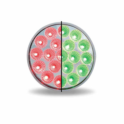 Trux Accessories 4in Dual Revolution LED Light Red/Green Polycarbonate TLED-4XRG