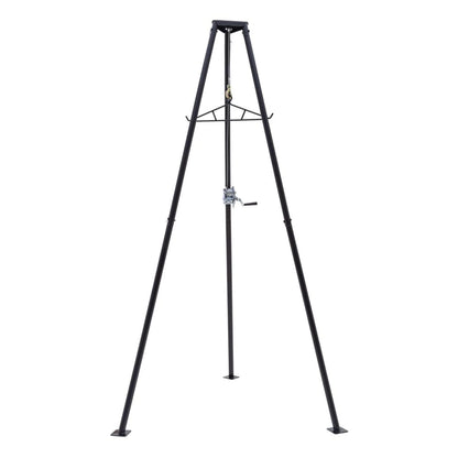 Kill Shot Hunting Tripod Game Hoist 500 lb Capacity with Gambrel & Winch for Cleaning, Skinning, Moving Game