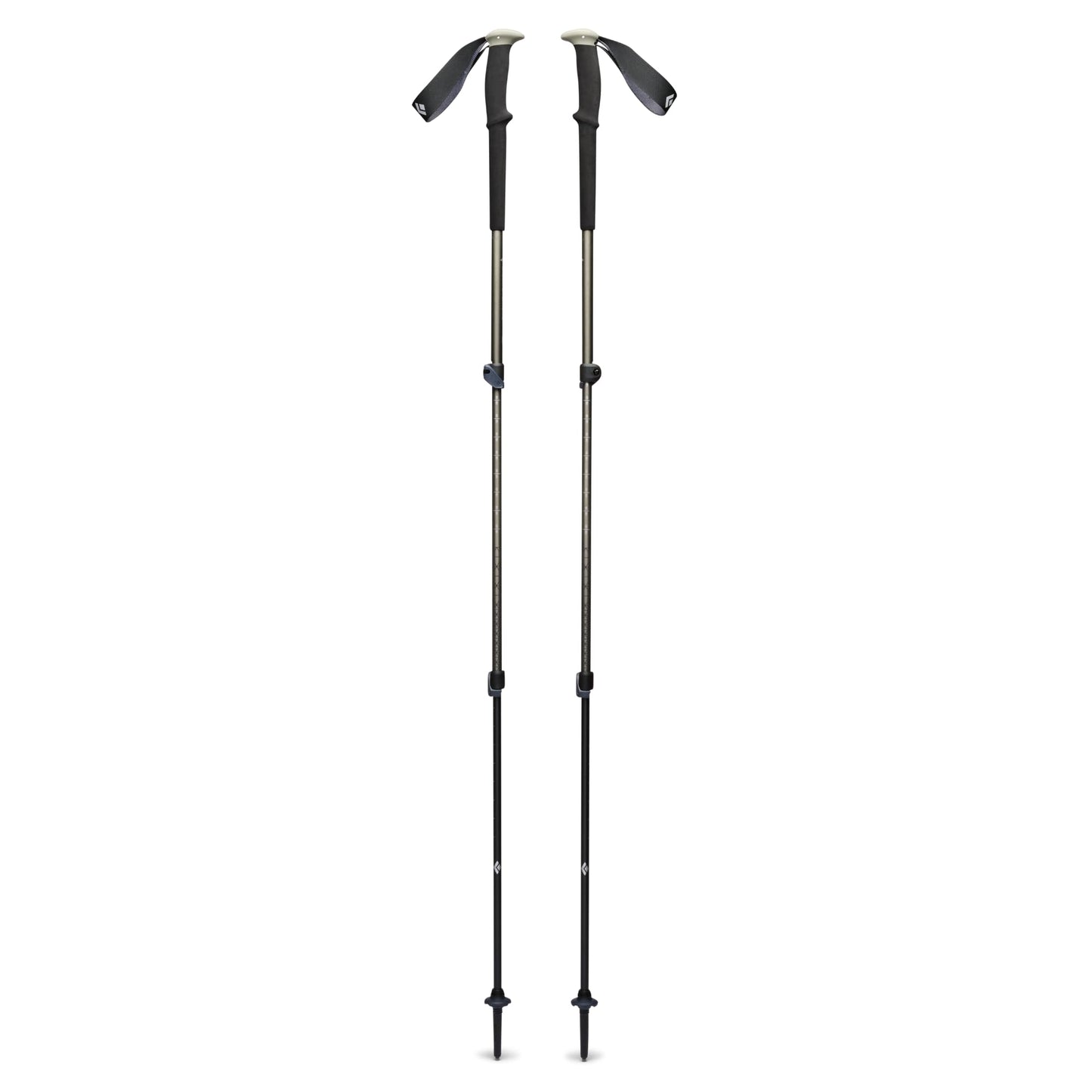 BLACK DIAMOND Trail Trekking Poles (Pair) | Lightweight Aluminum Hiking Poles | FlickLock Adjustable Shafts | All-Season Stability & Comfort | Iron Red