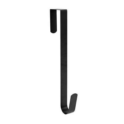 Sattiyrch 12" Wreath Hanger for Front Door,Steel Over The Door Hanger Hook,Wreath Door Hanger (Silver,4)