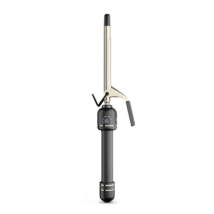 HOT TOOLS 24K Gold Professional 1 1/4" Extended Barrel Curling Iron with Clamp for Tousled Curls - 24K Gold Technology for Long-Lasting Results & Longer Barrel for Easy Styling