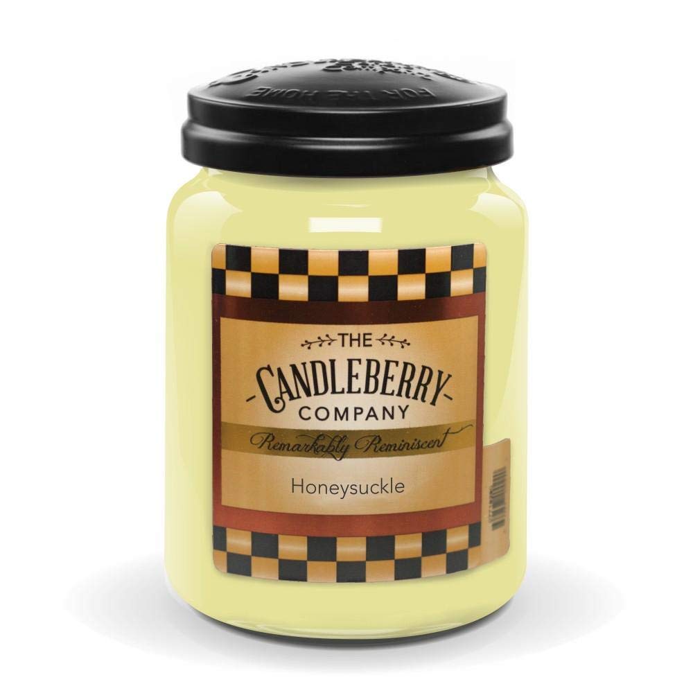 Candleberry Candles | Honeysuckle Candle | Best Candles on The Market | Hand Poured in The USA | Highly Scented & Long Lasting | Large Jar