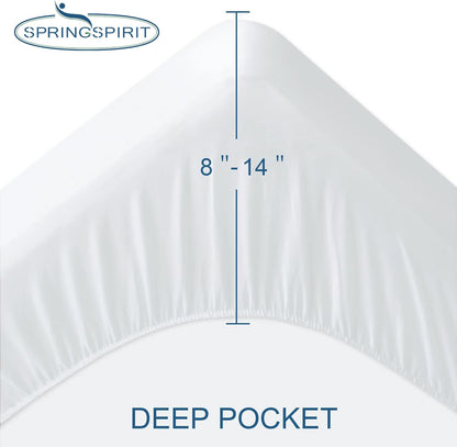 Skiennix Full Size Mattress Protector - Waterproof, Super Soft & Breathable, 14" Deep, Machine Washable