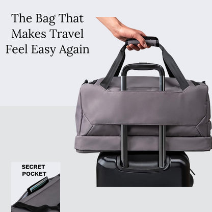 Knack Expandable Travel Duffel Alloy Gray