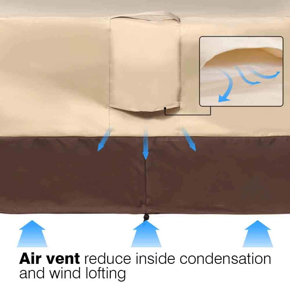 Vailge Heavy-Duty Adirondack Chair Cover - Waterproof Outdoor Furniture Protection | Beige & Brown