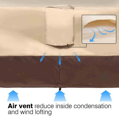 Vailge Heavy-Duty Adirondack Chair Cover - Waterproof Outdoor Furniture Protection | Beige & Brown