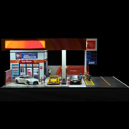 1/64 Scale Mini Building Scene Model (Cars Figures Not Included)
