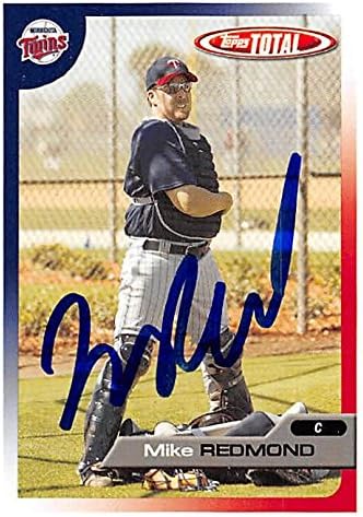Autograph Warehouse 270150 Mike Redmond Autographed Baseball Card - Minnesota Twins44 FT 2005 Topps Total - No. 508