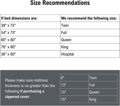 DMI Waterproof Queen Mattress Protector - Premium Protection for Your Mattress | White, 24-Pack