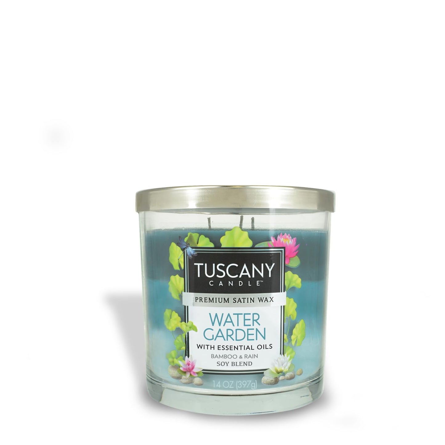 Tuscany Candle Water Garden: Bamboo & Aloe Scented Candle, 14 oz