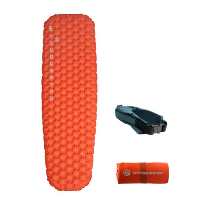 WINDQUESTER Elevate X Inflatable Sleeping Pad – 4-Season Lightweight Camping Mattress, ASTM R-Value 7.5, Durable Waterproof Nylon, Compact Backpacking Sleeping Mat for Winter Trekking & Extreme Cold