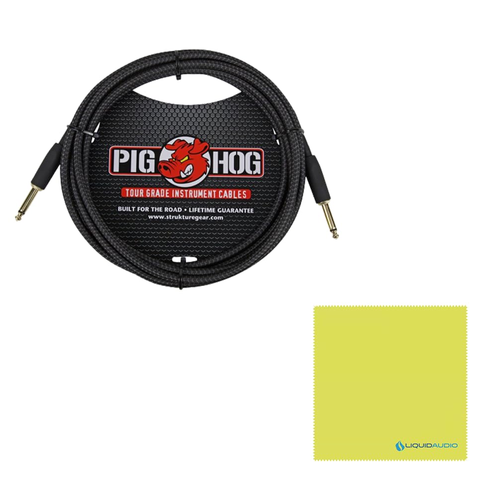 Radial Engineering Trim-Two Passive Stereo Direct Box with Level Control Bundle w/Pig Hog PCH10BK "Black Woven" Instrument Cable and Liquid Audio Polishing Cloth