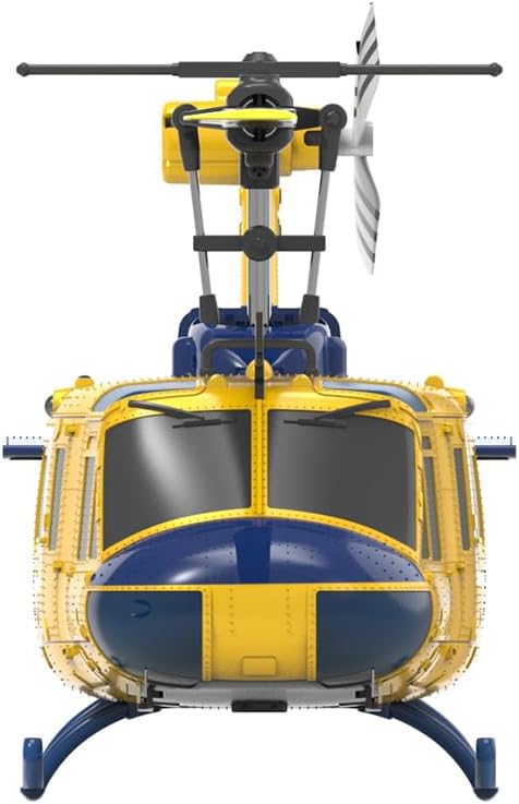 C032 UH-1 Huey Helicopter - Remote Control Helicopters for Adult 1/48 Sacle 2.4G 6CH Gyro Stabilized Aircraft with Altitude Hold &amp Optical Flow3D Stunt Drone