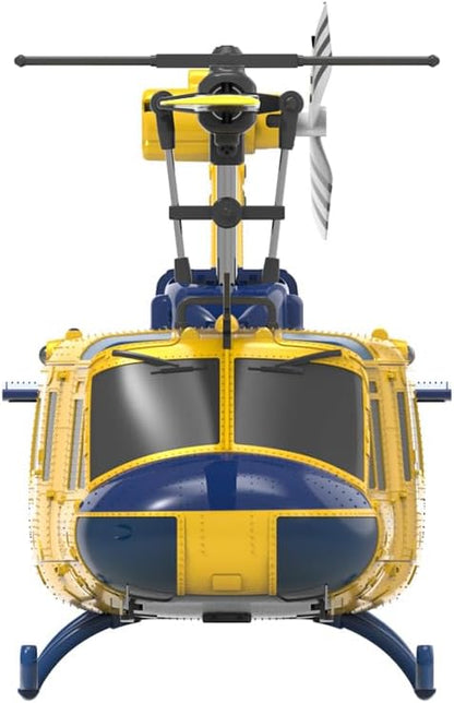 C032 UH-1 Huey Helicopter - Remote Control Helicopters for Adult 1/48 Sacle 2.4G 6CH Gyro Stabilized Aircraft with Altitude Hold &amp Optical Flow3D Stunt Drone
