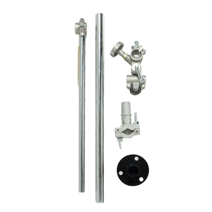 Welding Torch Holder Support Mig Tig Gun Holder WIth V-Clamp Mountings for Gas Torch Cutting Machine, Positioner Turntable, Horizontal Bar 500mm(19.68in), Vertical Bar 600mm(26.6in)