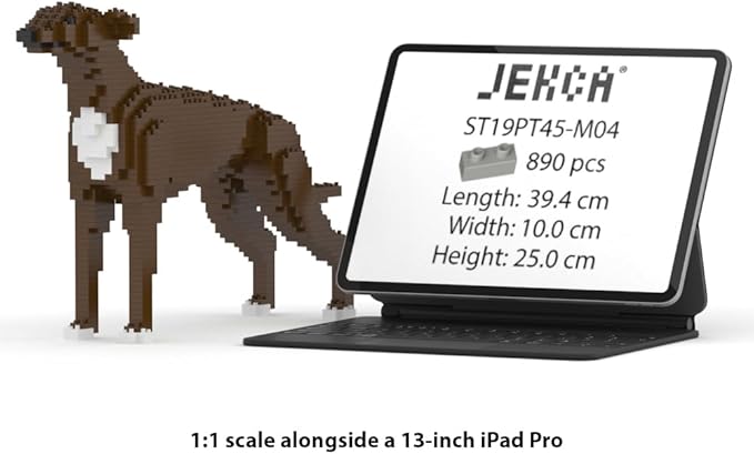 JEKCA Greyhound 01S-M04 | Dog Plastic Building Blocks | Age 14+